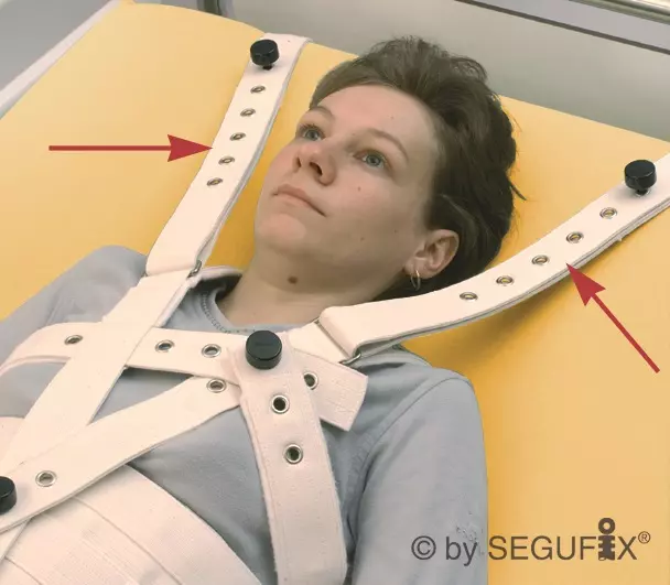 Segufix Schulter-Zusatzsicherung in Weiß - Vorderansicht