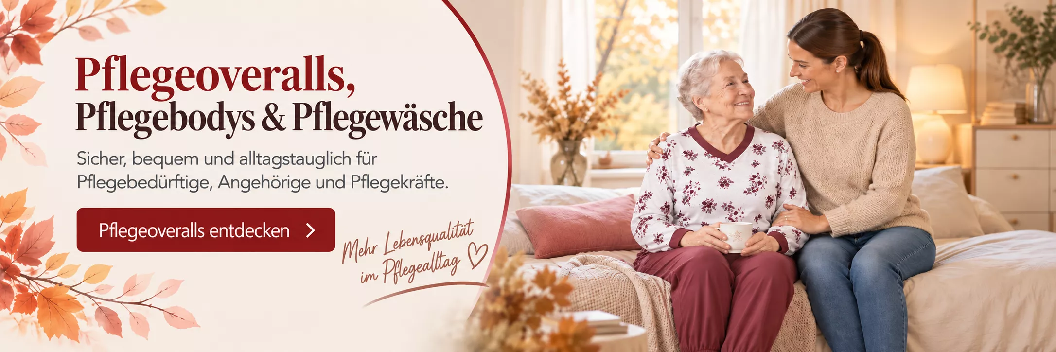 Pflegeoveralls Werbebild - Lifestyle Darstellung