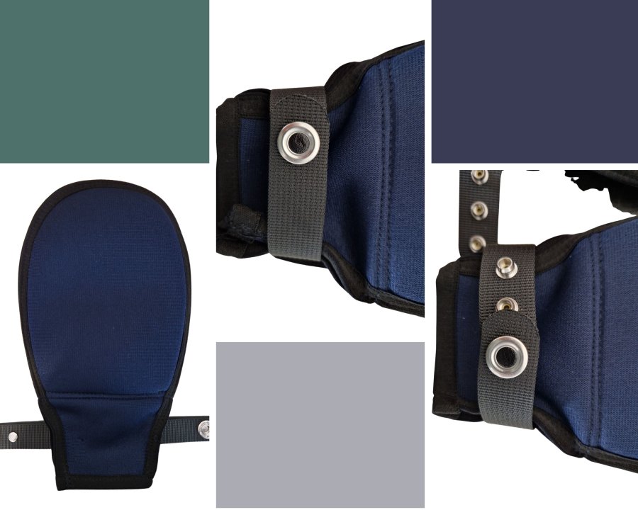 Patientenschutzhandschuhe mit Trickverschluss, stark gepolstert, reduzieren Greiffähigkeit, verhindern Eigen- und Fremdverletzungen, erschweren das Entfernen von Sonden und Kathetern, angenehmer Tragekomfort. 4832