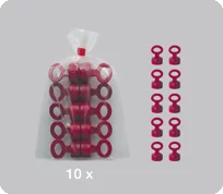 Segufix Magnetschlüssel rot 10er 